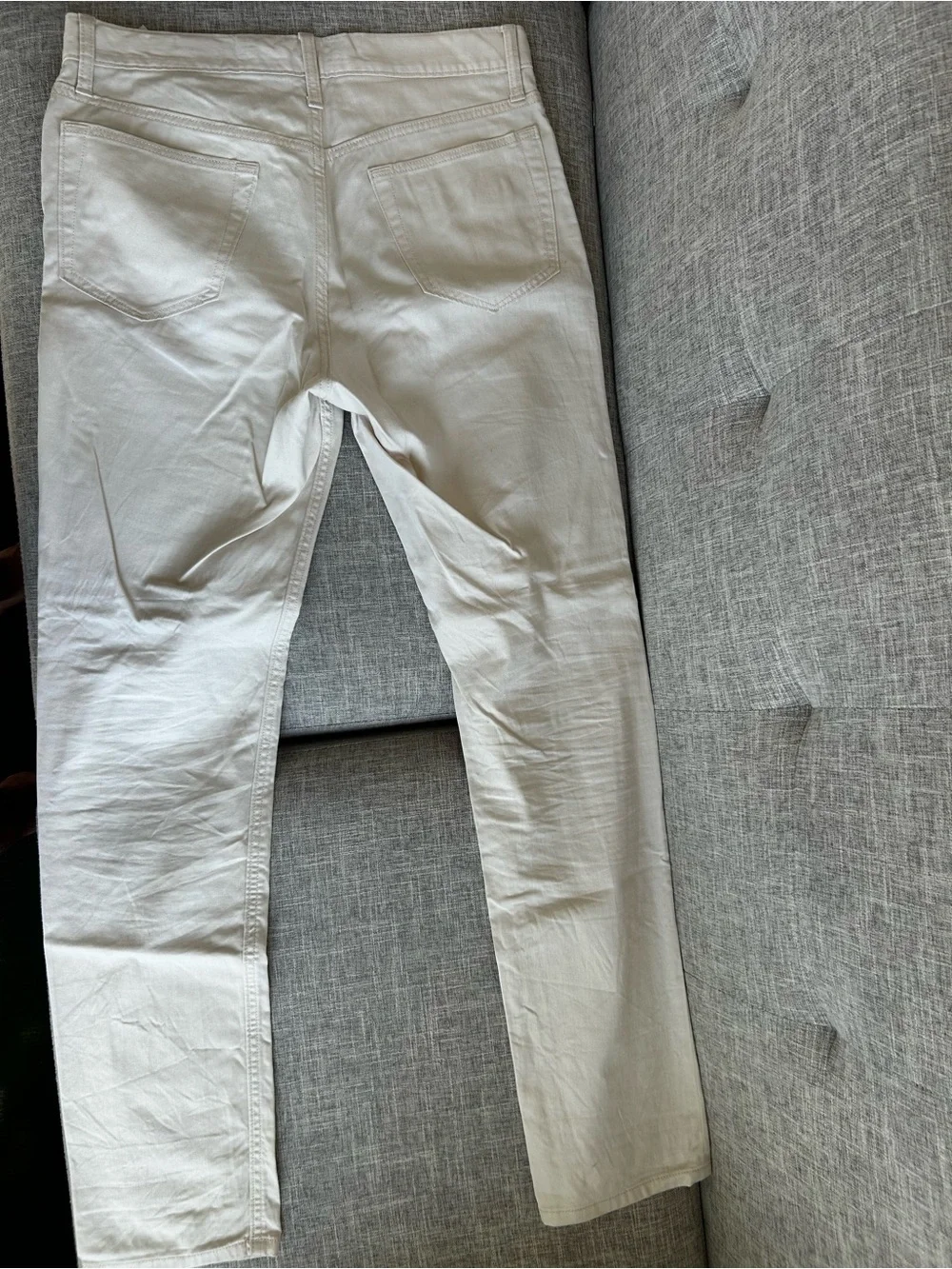 Banana Republic White Stretch Chinos
